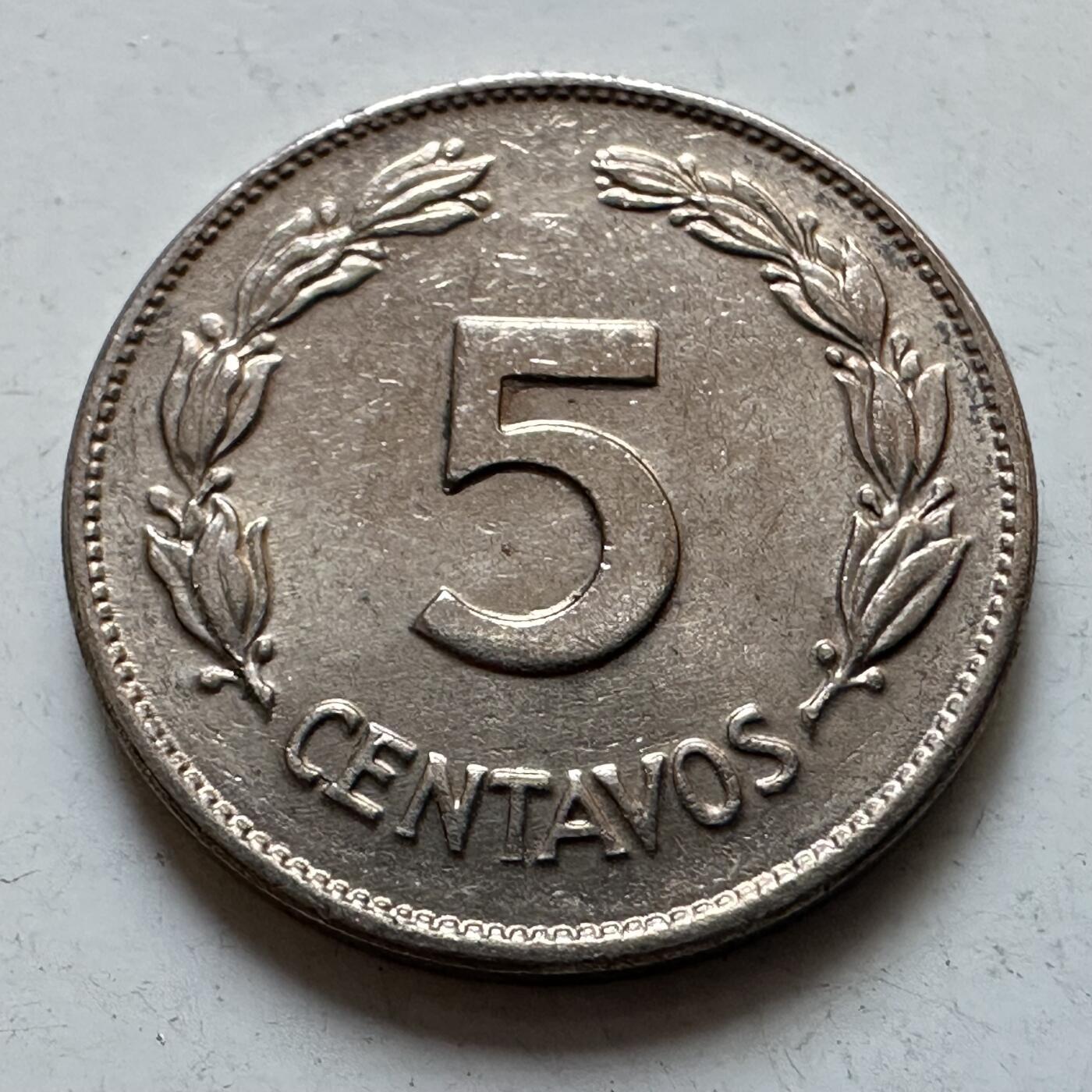 🌹外币初藏🌹🐯2025年第135场  每周二四六晚8️⃣点 接代拍 厄瓜多尔1946年五分