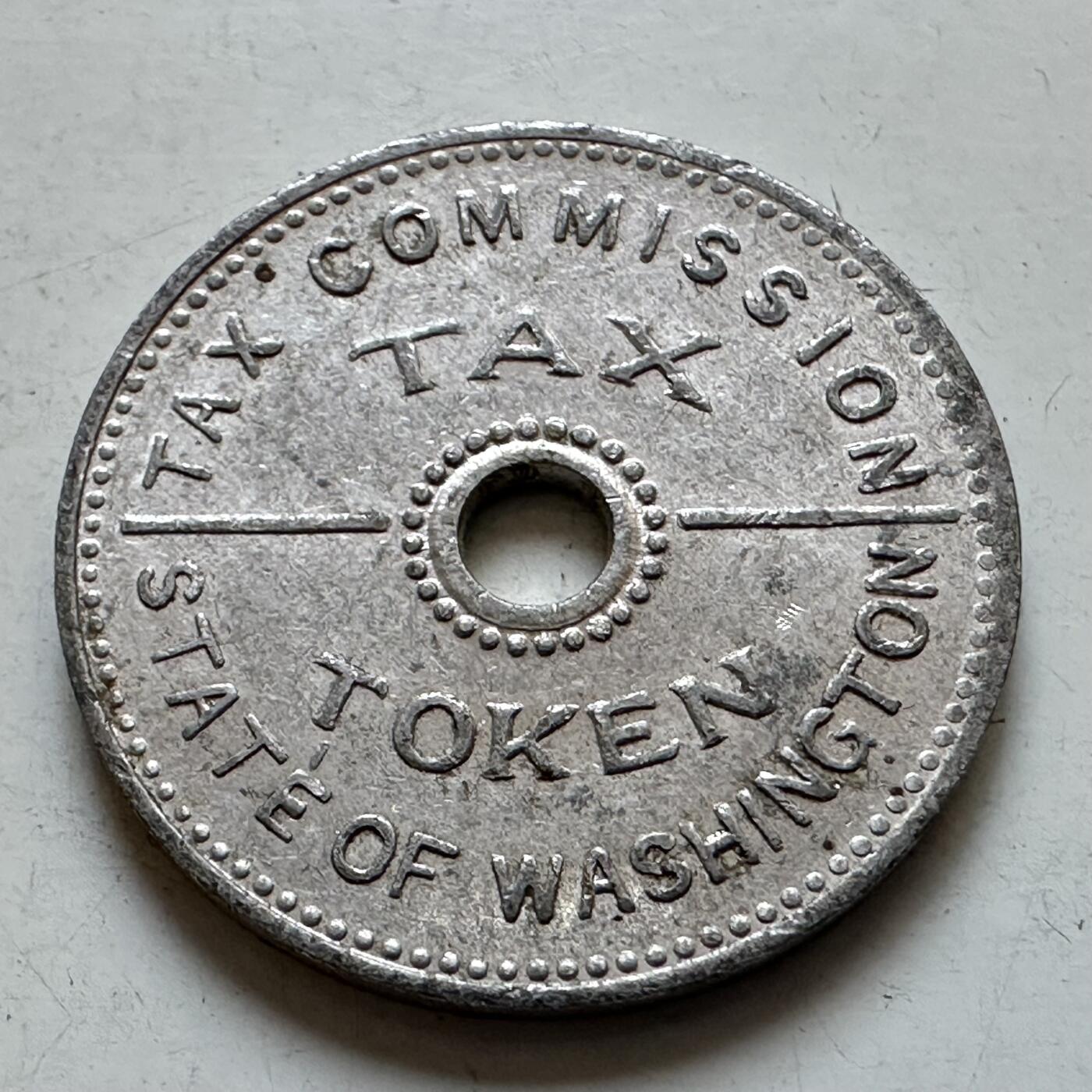 🌹外币初藏🌹🐯2025年第135场  每周二四六晚8️⃣点 接代拍 美国华盛顿州1935年10美分税务代用币 官方代币