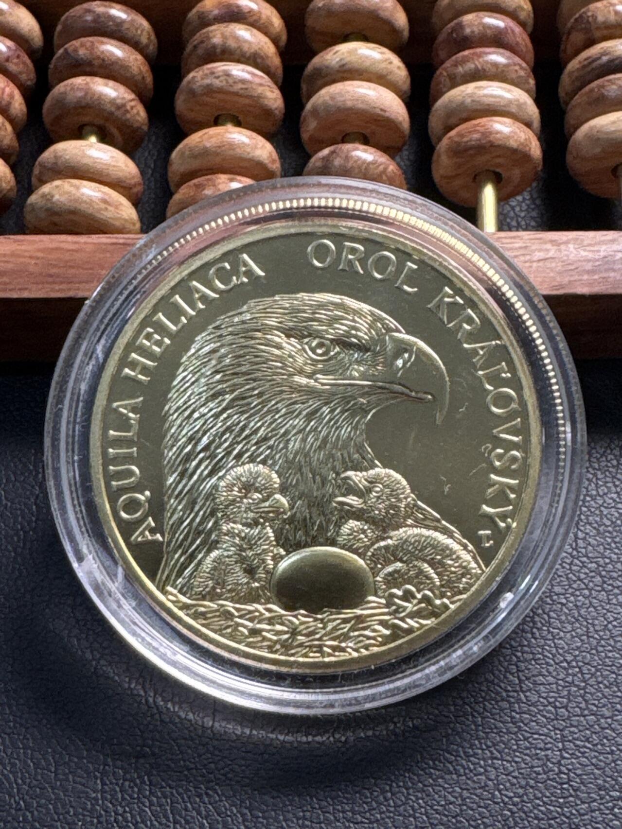 ❤️【币观天下】❤️ 第333期钱币拍卖- 2025.12.5周五晚上6点半场-长期征集拍品 斯洛伐克2025年野生动物系列老鹰纪念铜币