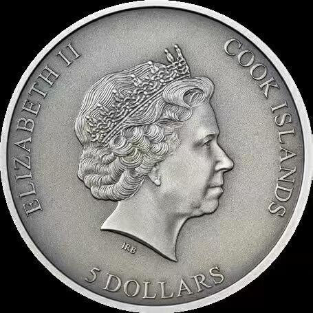 ❤️【币观天下】❤️ 第333期钱币拍卖- 2025.12.5周五晚上6点半场-长期征集拍品 库克2021年天空来客陨石镶嵌1盎司加厚银币带证书包装