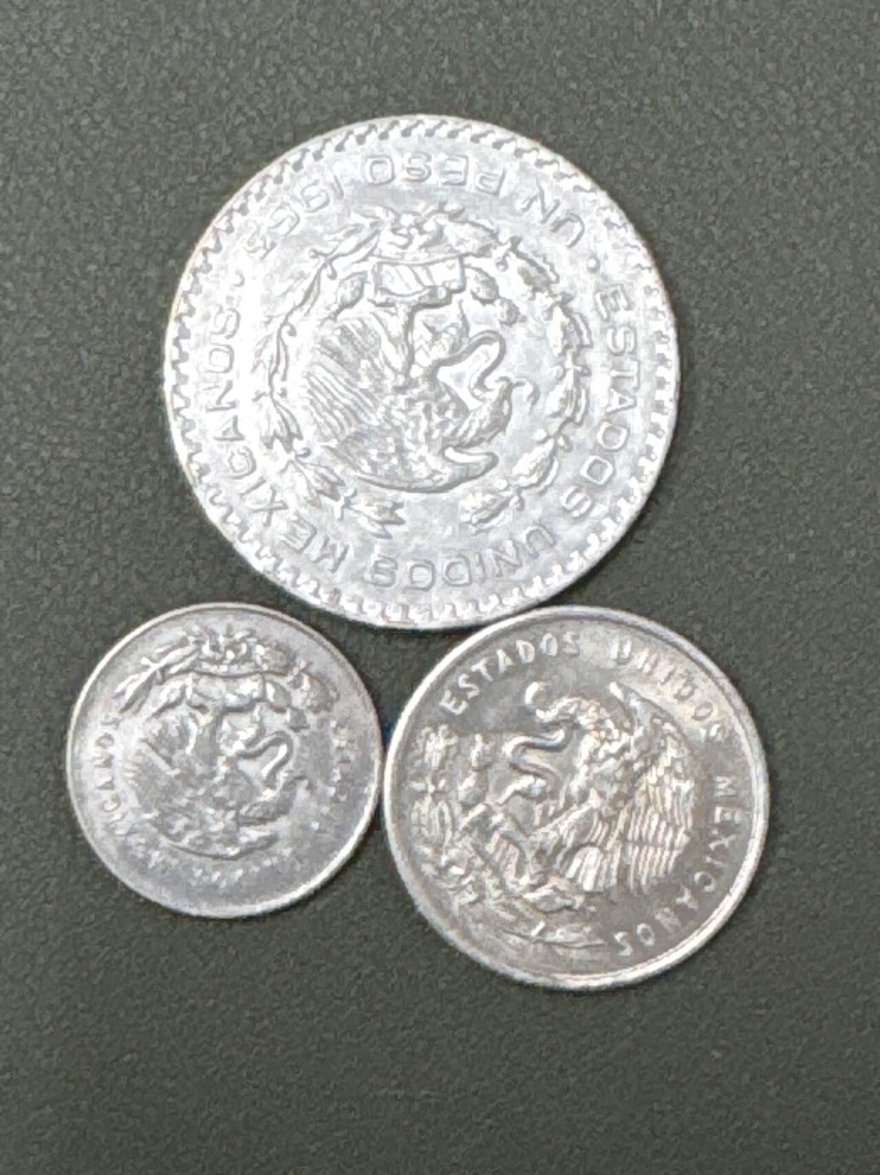 ❤️【币观天下】❤️ 第333期钱币拍卖- 2025.12.5周五晚上6点半场-长期征集拍品 墨西哥3枚银币