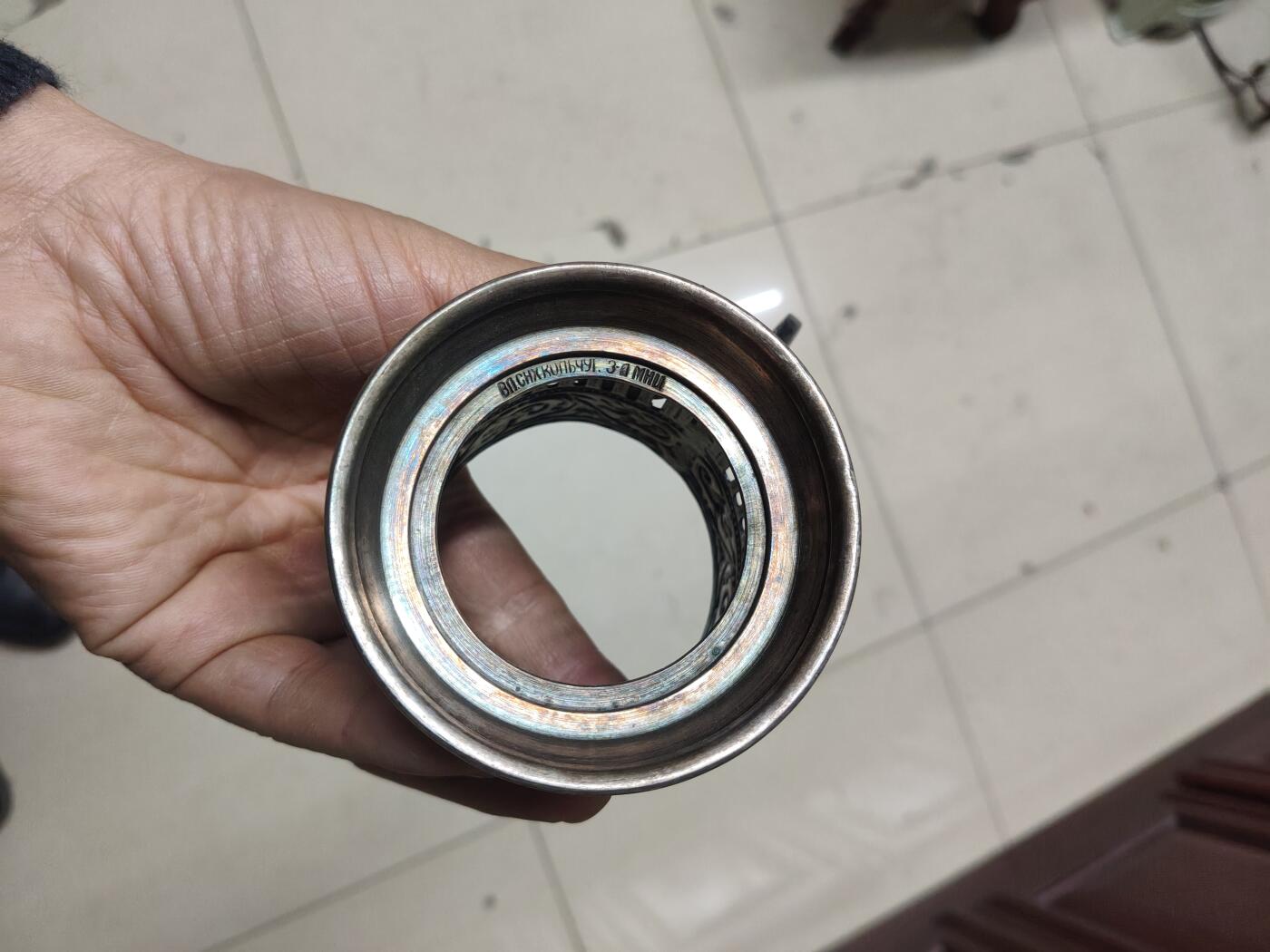 老银件 厚重苏联镀银老杯托