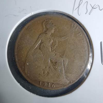 沼泽如烟--第919场 - 英国1916年1便士