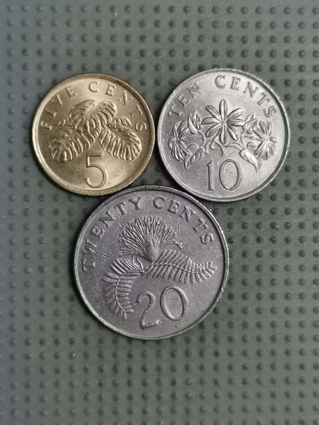 2025年第126场各国散币拍卖（总第126场） 新加坡高盾版3枚