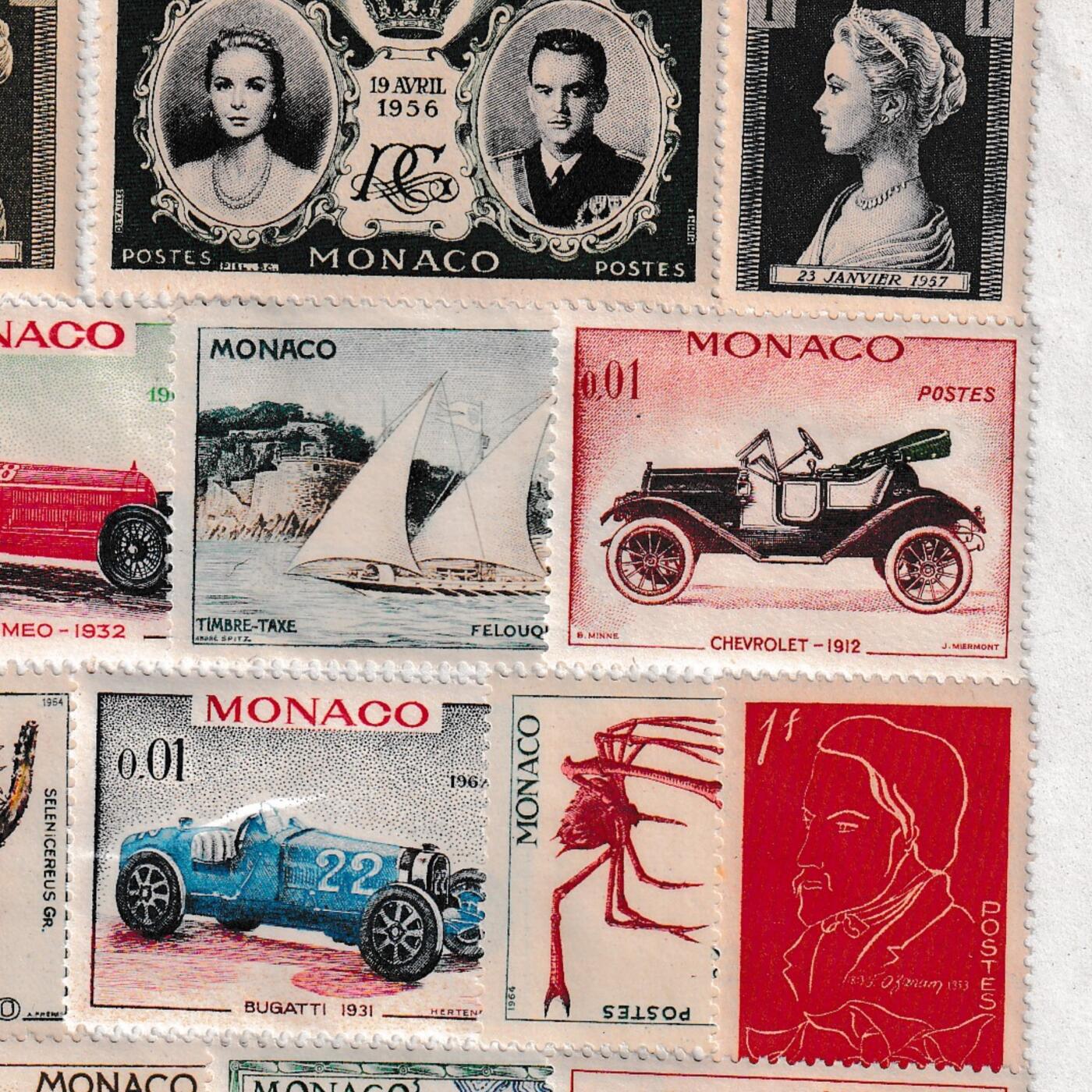 【良泉】【2025年最后一场】12月18日晚19.30点开拍！188组【直播场】西方古代钱币、丝路杂项、印章！ 【摩纳哥】邮票一组，雕版早期票