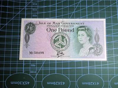 【炜奕收藏】，第五十二期 - 1983年马恩岛1镑，品相如图