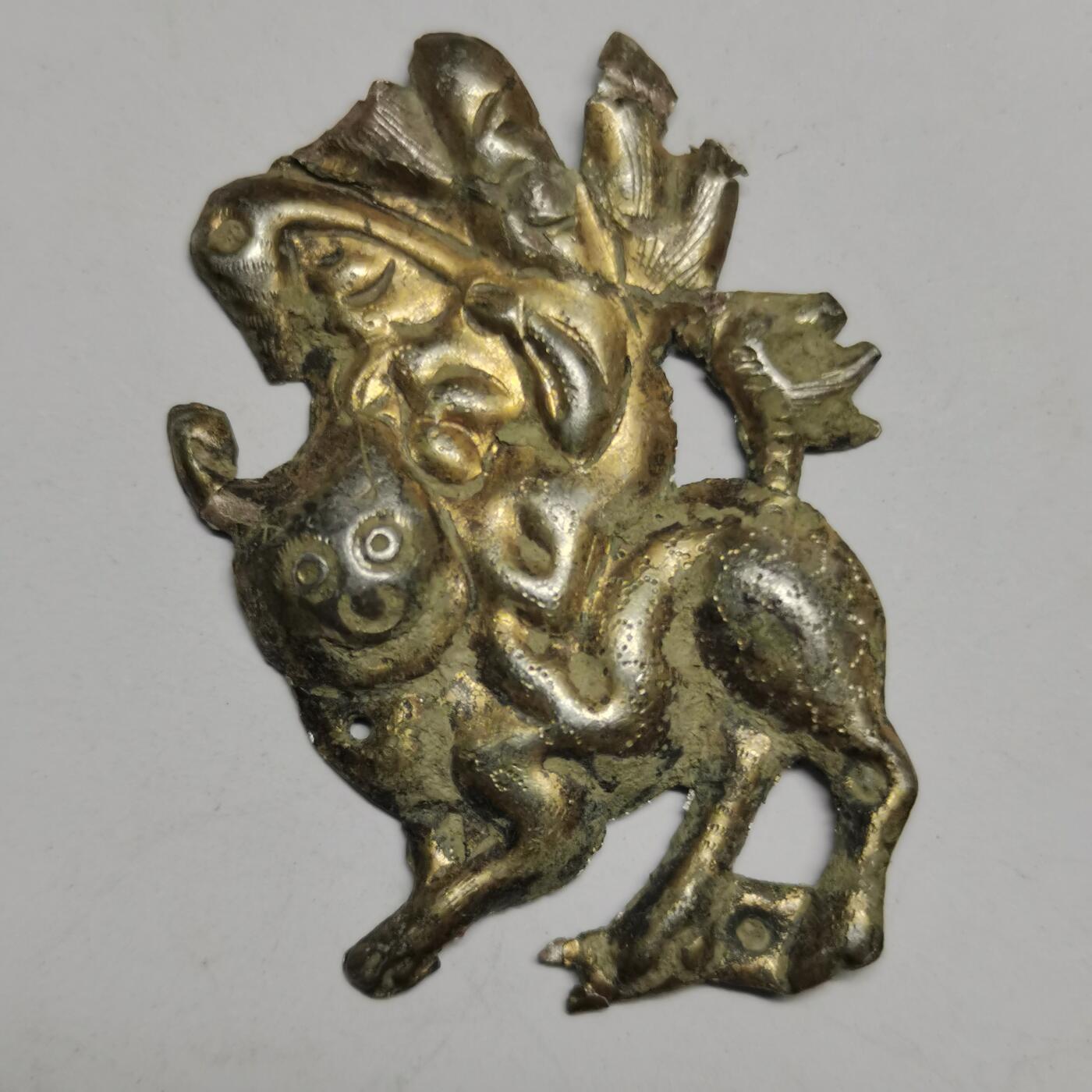 杂件专场85期 清代老银吉兽