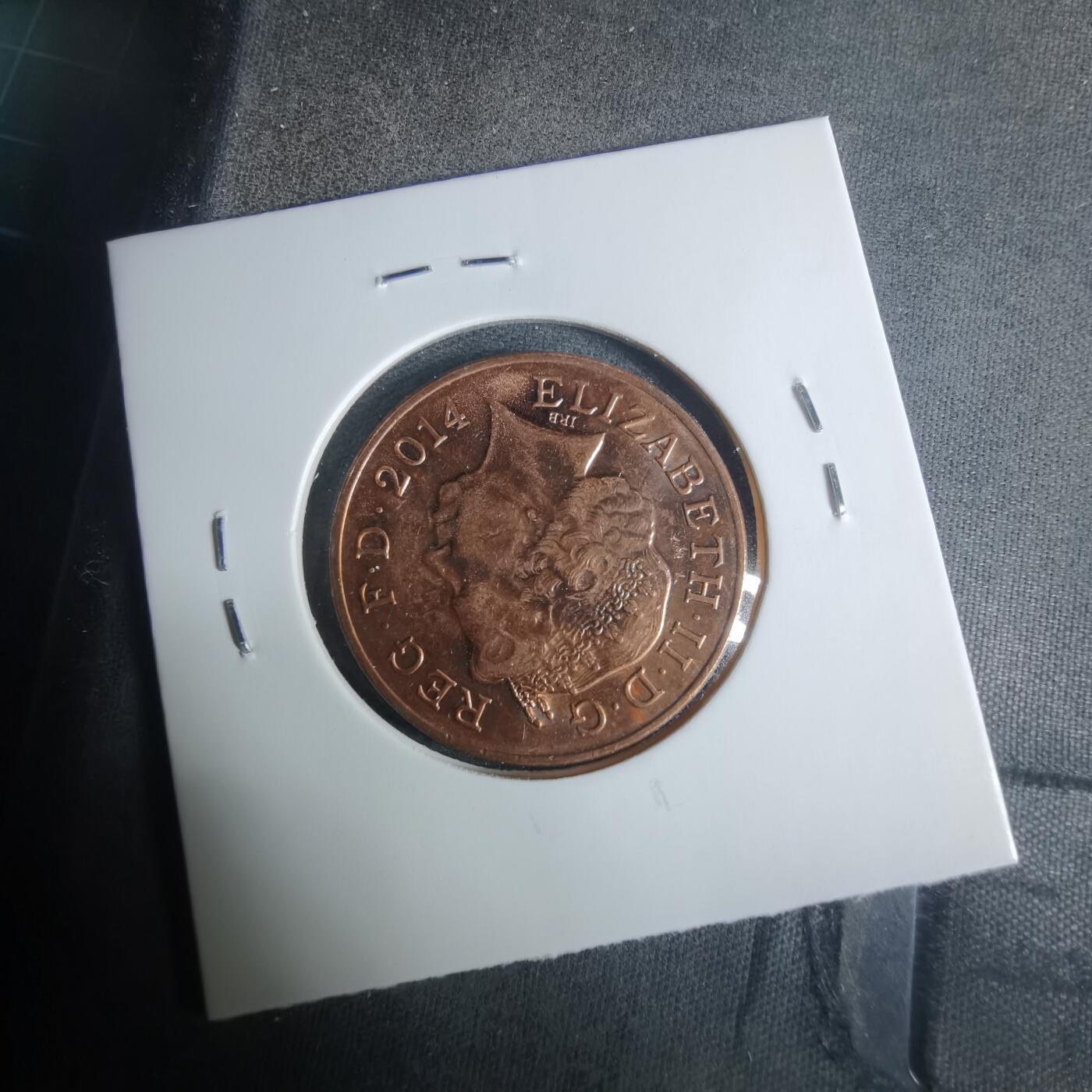 沼泽如烟--第919场 英国2014年2便士