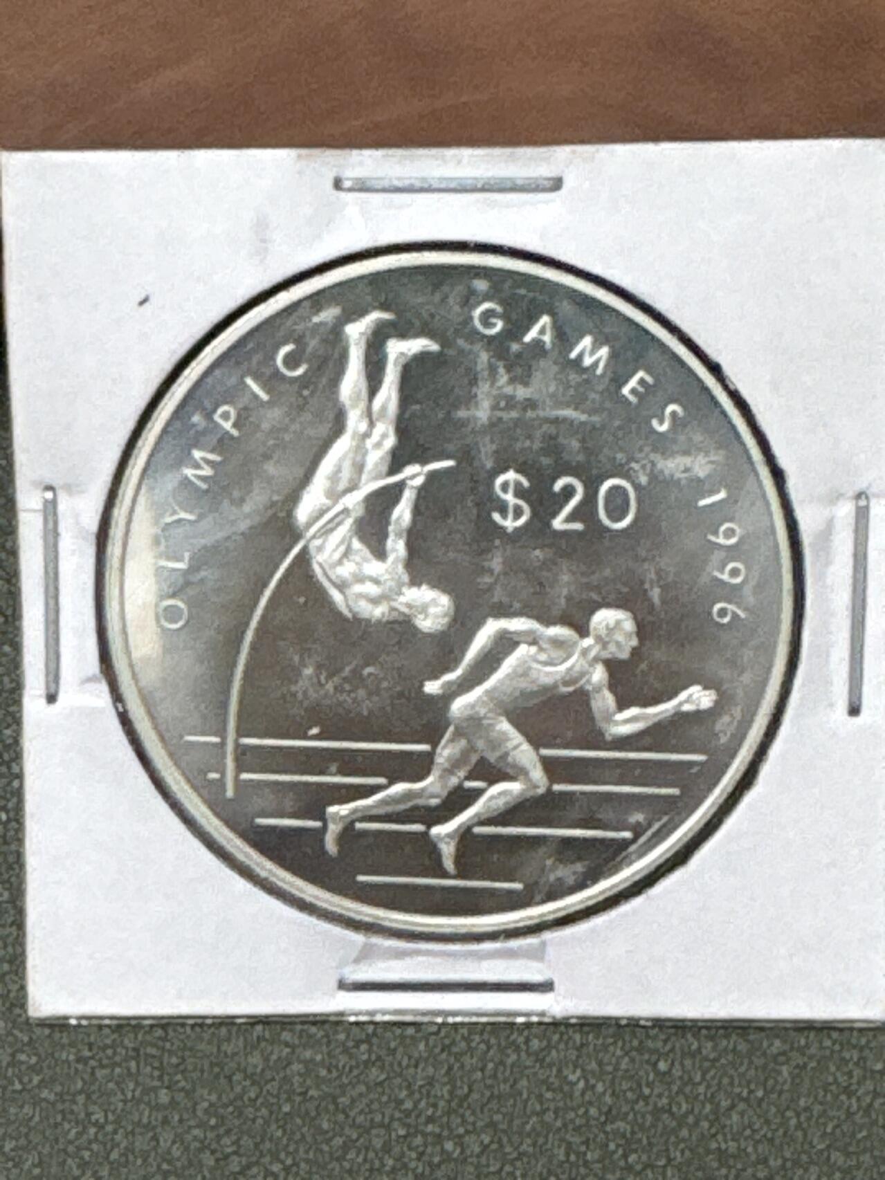 ❤️【币观天下】❤️ 第333期钱币拍卖- 2025.12.5周五晚上6点半场-长期征集拍品 库克群岛1993年亚特兰大奥运会精制银币