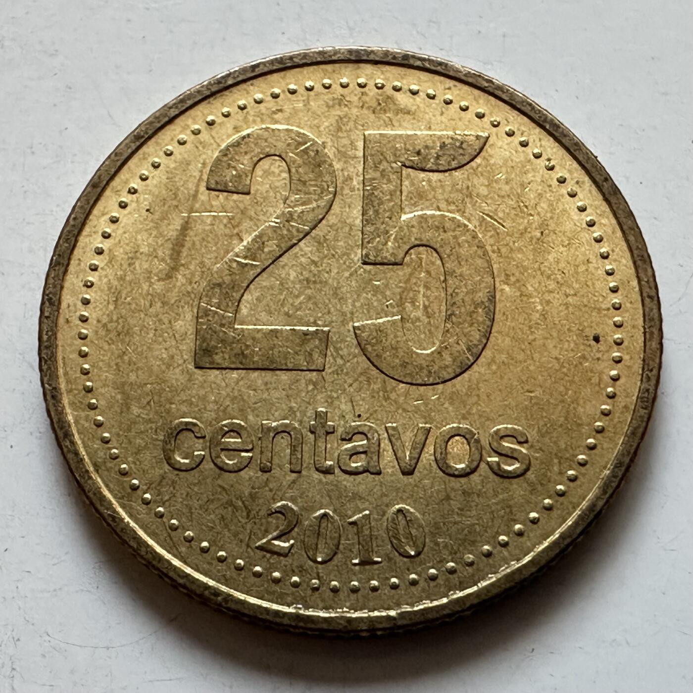 🌹外币初藏🌹🐯2025年第135场  每周二四六晚8️⃣点 接代拍 阿根廷2010年25分