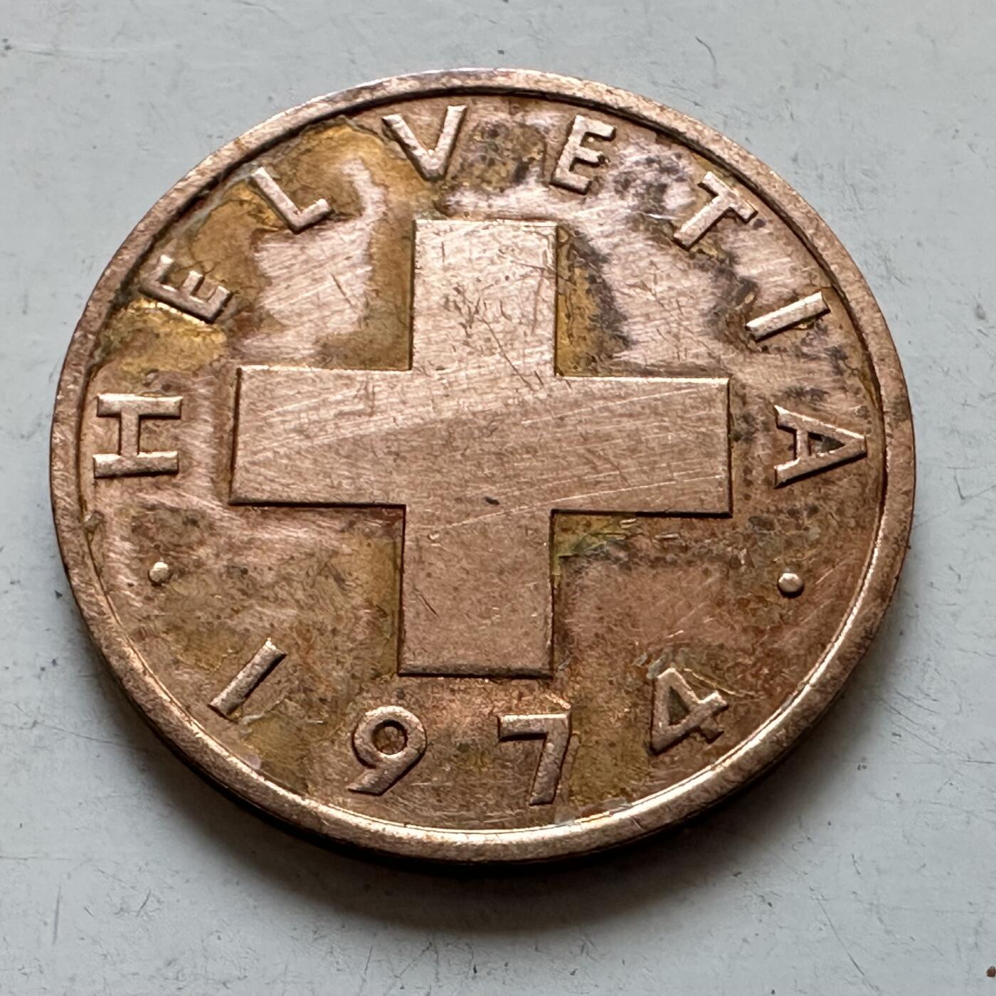 🌹外币初藏🌹🐯2025年第135场  每周二四六晚8️⃣点 接代拍 瑞士1974年2分