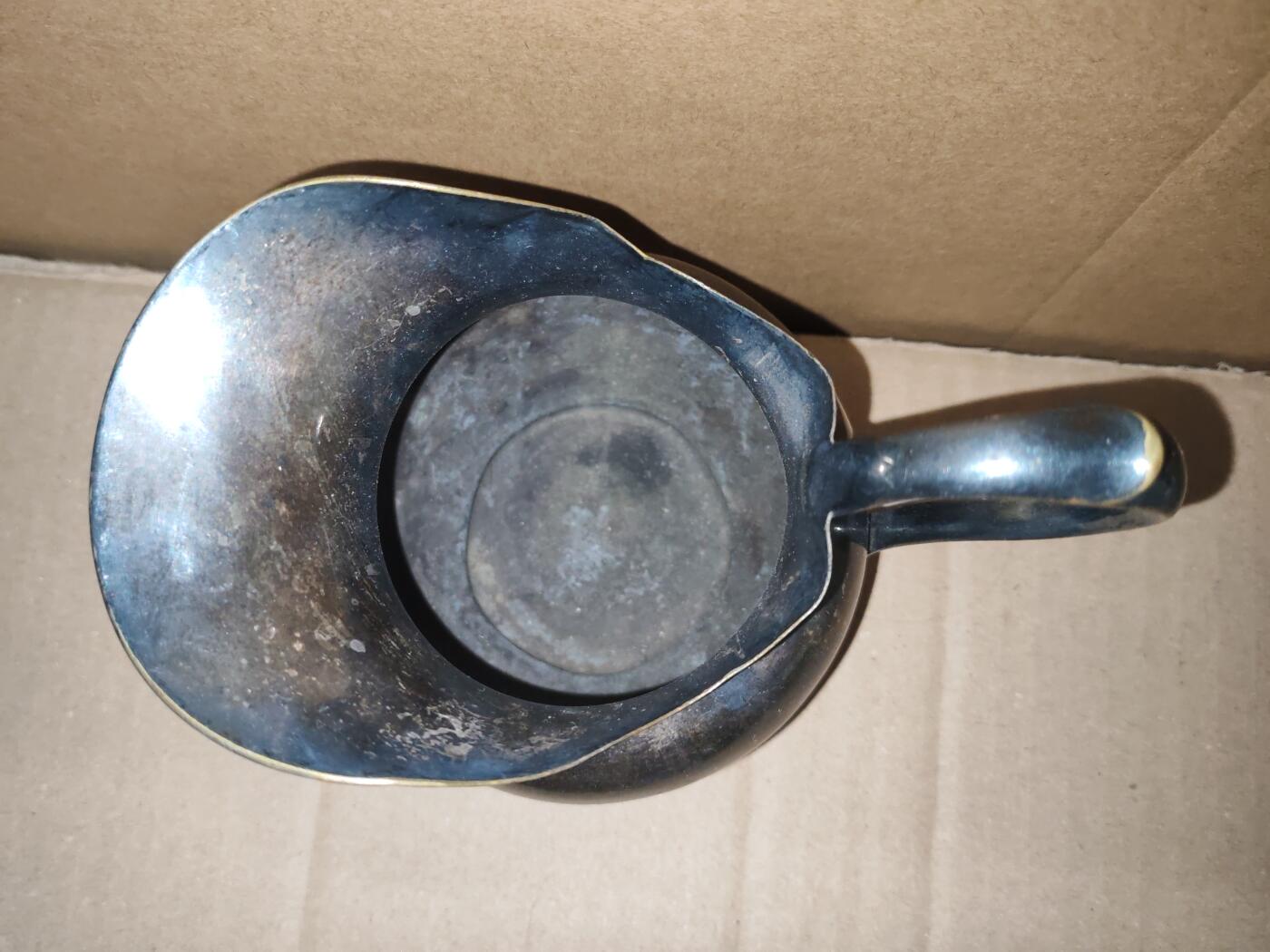 韵星假日拍卖第三十一期 -- Rimey Holidays Auction 31 帝德-魏玛德国包银银壶镀银保存完整 整体无损 包浆好看 底部带有清晰银标镀银表和序列号