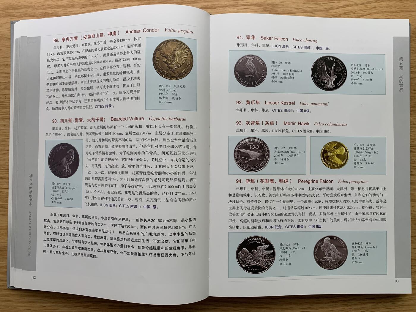 《竞宝斋》第444场 周日，周一，2场连拍 （全场包邮） 精装大开本《硬币上的动物世界》玩动物币的必备资料， 目前市面专题动物系列里最权威的一本书。等同于动物币版的“克劳斯”目录。收录200余个国家地区，1100 枚、700多个动物物种，分类科学，全彩，厚达310页，书籍较重，重量近3斤半，几乎玩动物收藏币友人手一本！值得收藏。重达1.6公斤