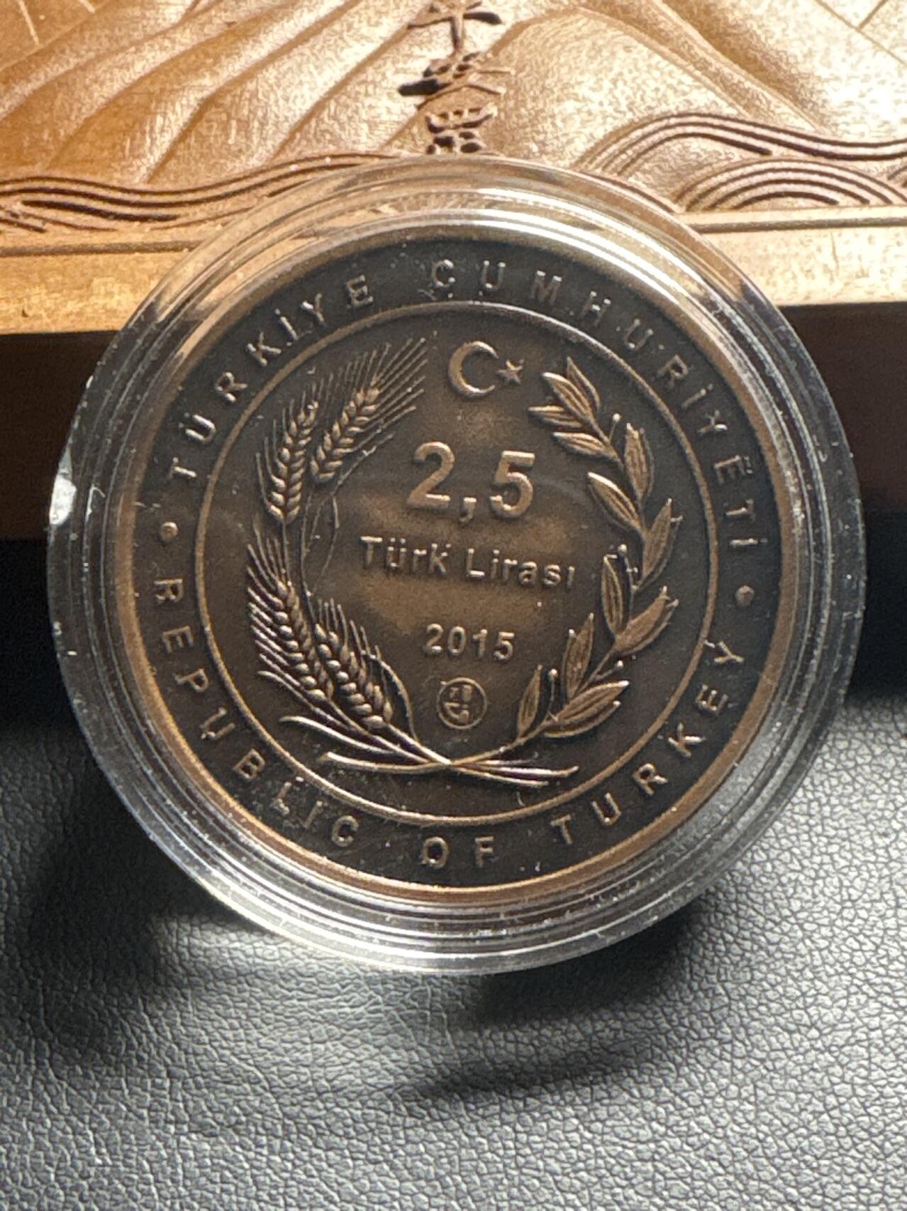 ❤️【币观天下】❤️ 第333期钱币拍卖- 2025.12.5周五晚上6点半场-长期征集拍品 土耳其2015年阿凡提民间故事系列仿古纪念铜币第一枚