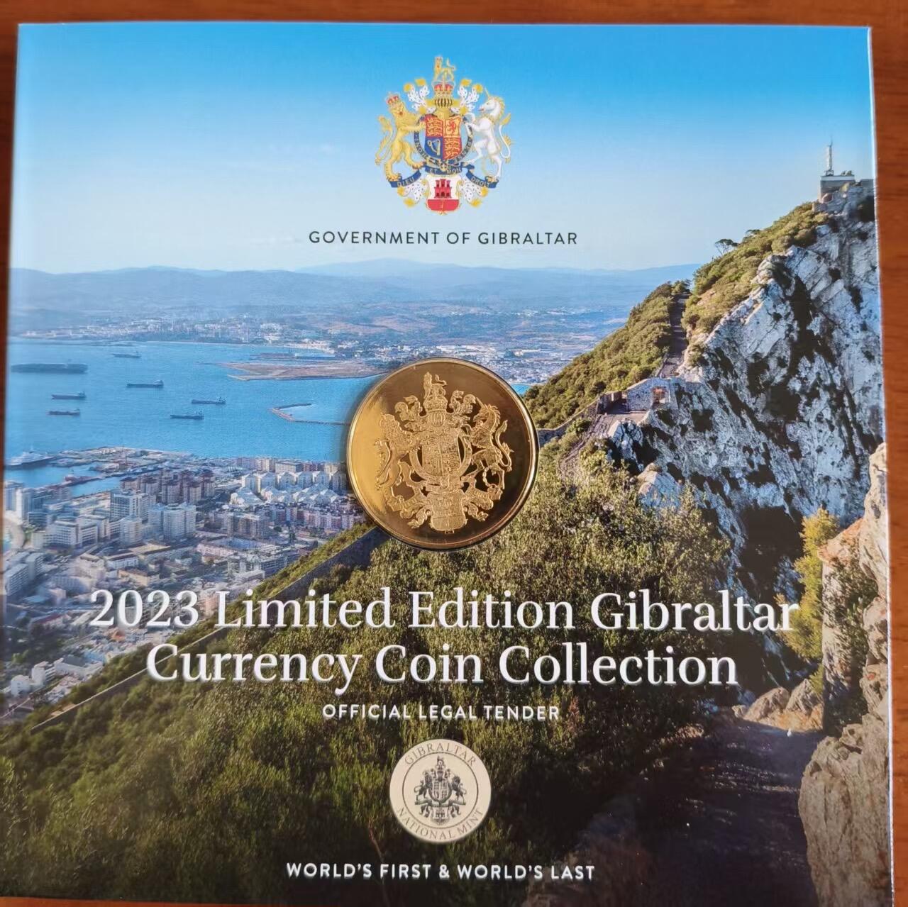 ❤️【币观天下】❤️ 第333期钱币拍卖- 2025.12.5周五晚上6点半场-长期征集拍品 稀少的直布罗陀2023年查尔斯三世头像第一套开门MS套币 1便士到5镑9枚