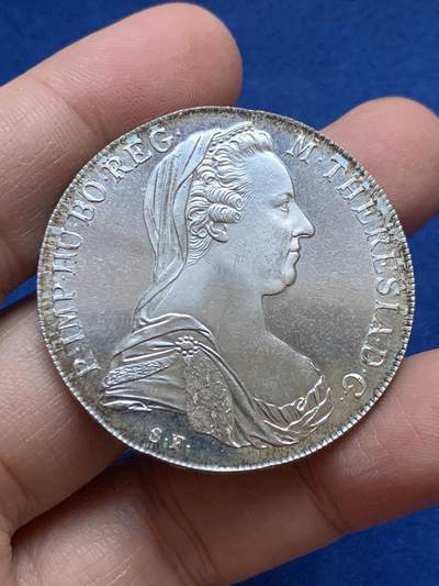 《竞宝斋》第444场 周日，周一，2场连拍 （全场包邮） - 奥地利大奶妈银币 后铸版 有精制状态 细节见图