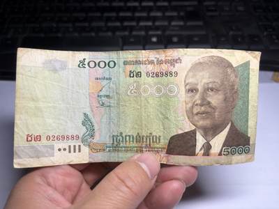 2025年集古藏今外币拍卖第十期-第10场—（总第290拍-纸币专场），本期拍完结算一次，发货时间2-3天，休息几天后继续新的一期拍卖。 - 2002年柬埔寨5000瑞尔