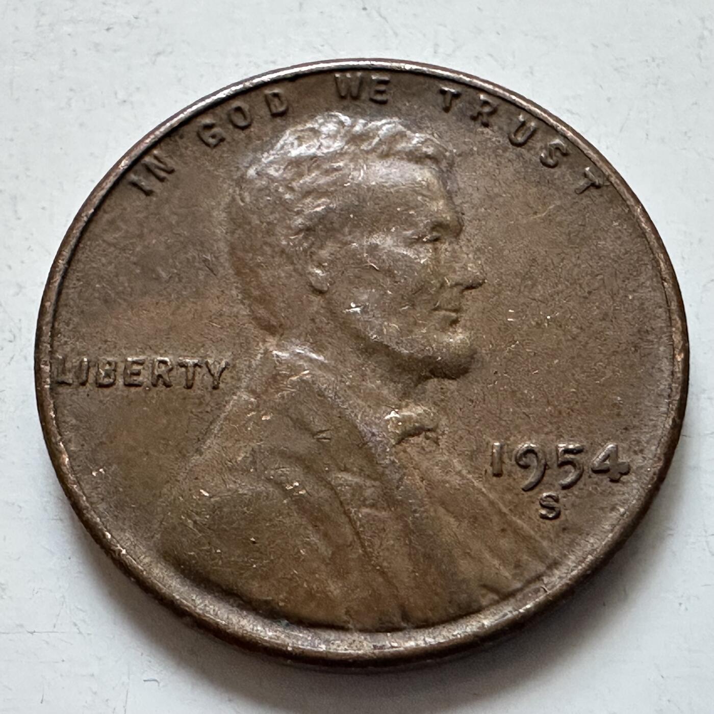 🌹外币初藏🌹🐯2025年第135场  每周二四六晚8️⃣点 接代拍 美国1954年S版一分