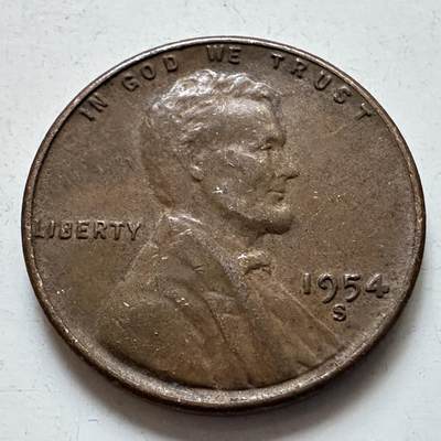 🌹外币初藏🌹🐯2025年第135场  每周二四六晚8️⃣点 接代拍 - 美国1954年S版一分