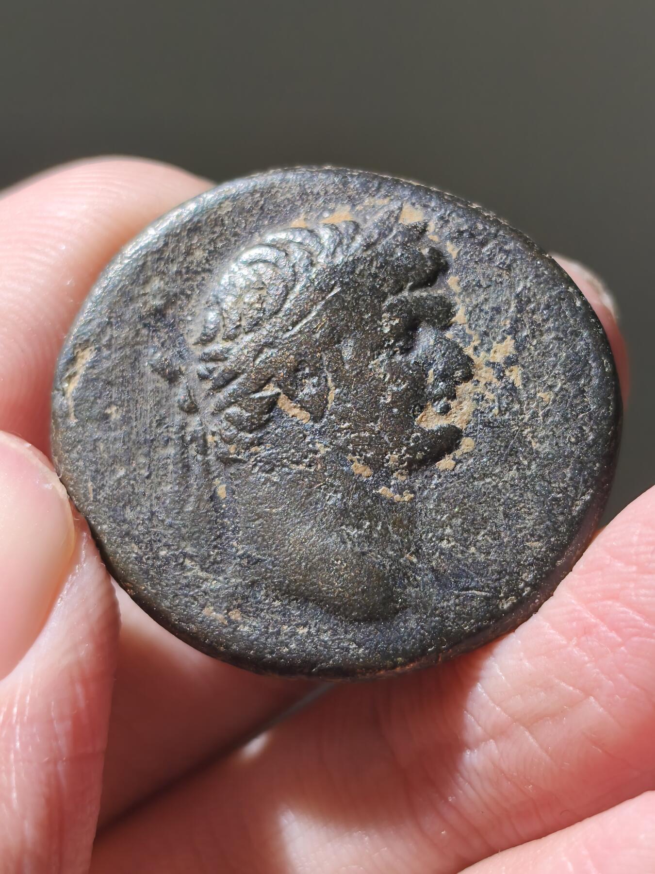 星盘世界钱币十二月六日古典币专场 罗马帝国大铜币15.15g 公元81-96年 图密善 安条克行省铜币正面是图密善头戴月桂冠右侧像，非常厚重漂亮的一枚