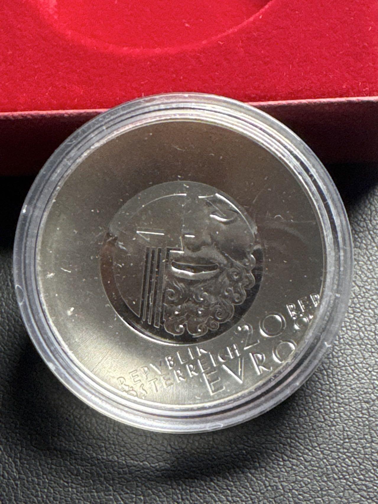 ❤️【币观天下】❤️ 第333期钱币拍卖- 2025.12.5周五晚上6点半场-长期征集拍品 获奖币奥地利2020年萨尔兹堡音乐节百年弧形精制彩色纪念银币