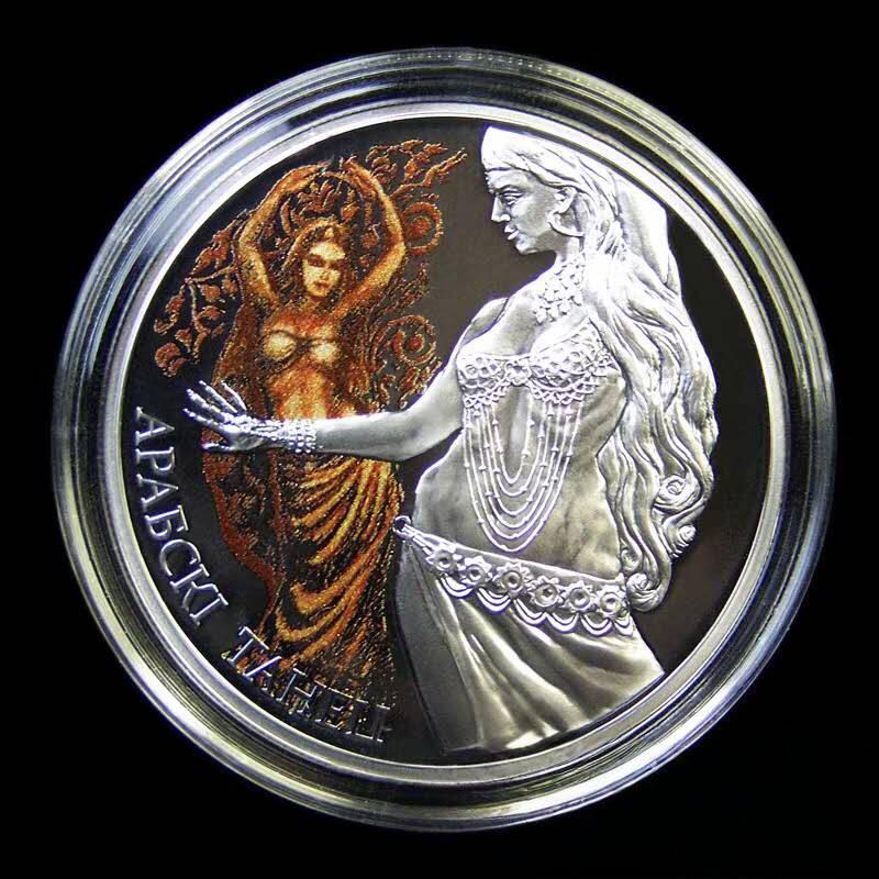 NGC PF70 白俄罗斯2011年肚皮舞彩色精制银币