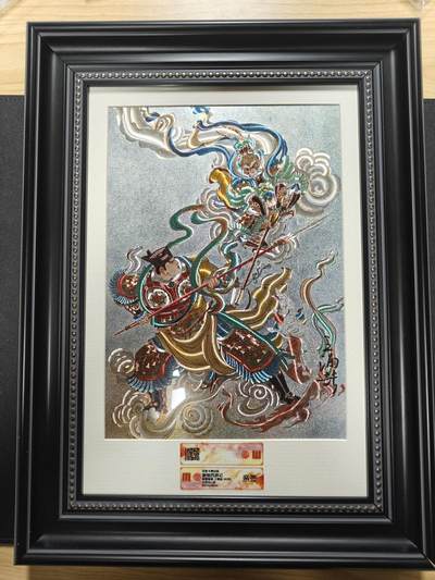 天玑星卡拍第144期《12.1周一截拍》持续收拍收评中 满赠卡需备注 - 【亲签版画】百里卡牌 新绘西游记 王湧喆 大圣战小圣 34/90 CCG专属标  