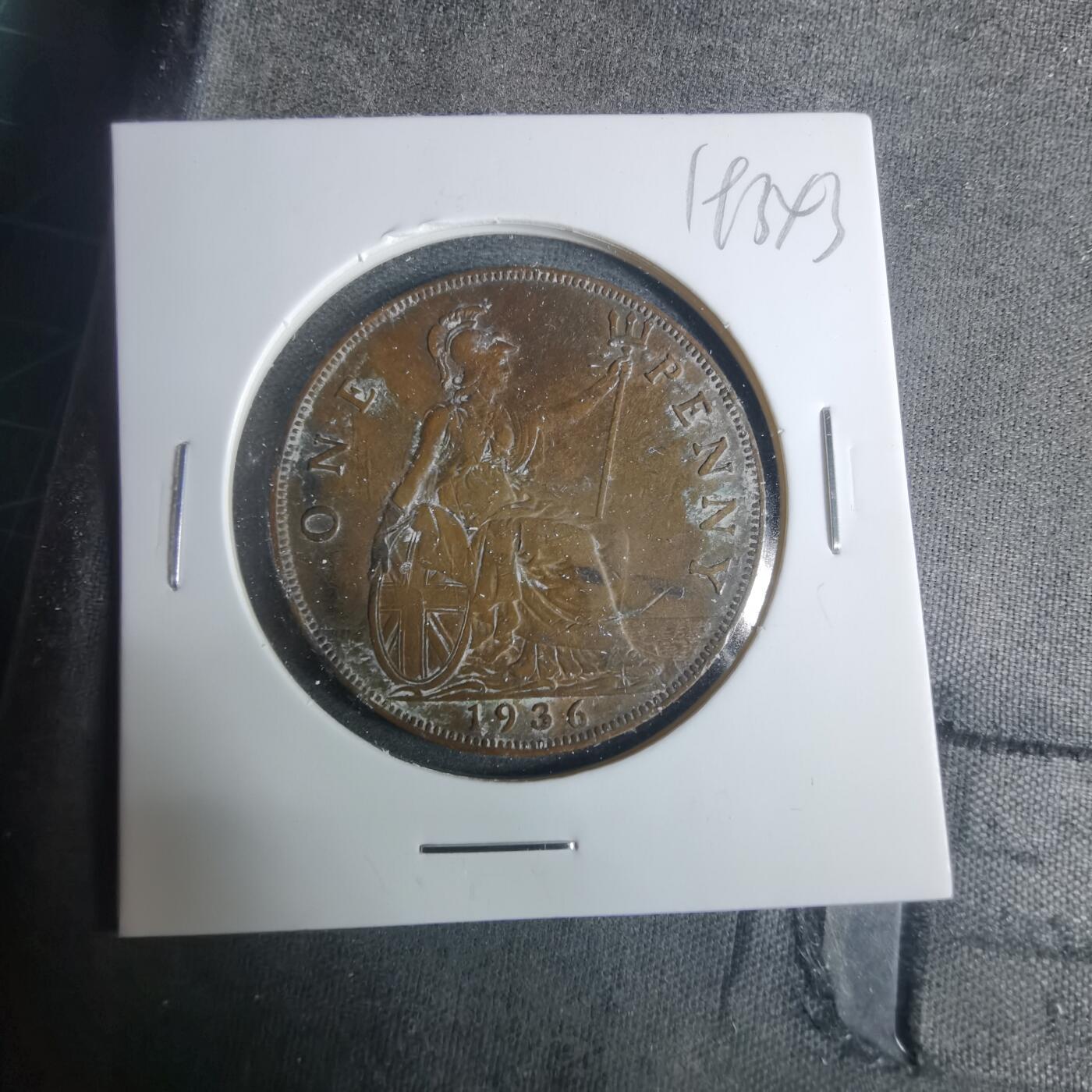 沼泽如烟--第919场 英国1936年1便士