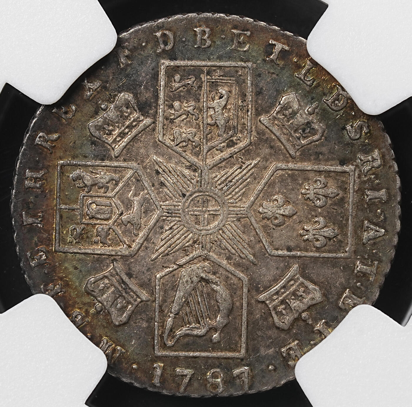 修遠堂世界钱币第九十六期 NGC AU58 1787年英国6便士银币