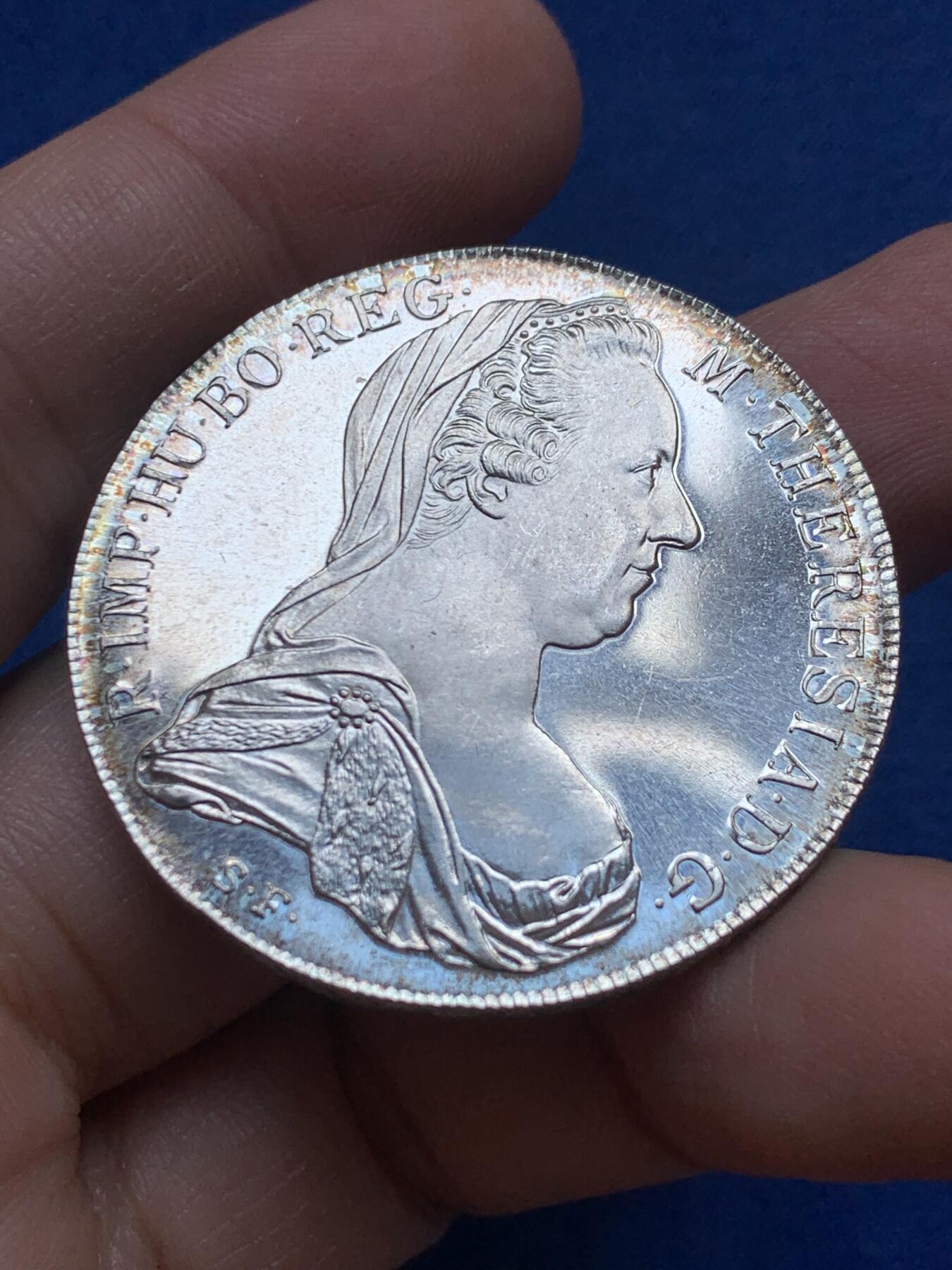 《竞宝斋》第444场 周日，周一，2场连拍 （全场包邮） 奥地利大奶妈银币 后铸版 有精制状态 细节见图