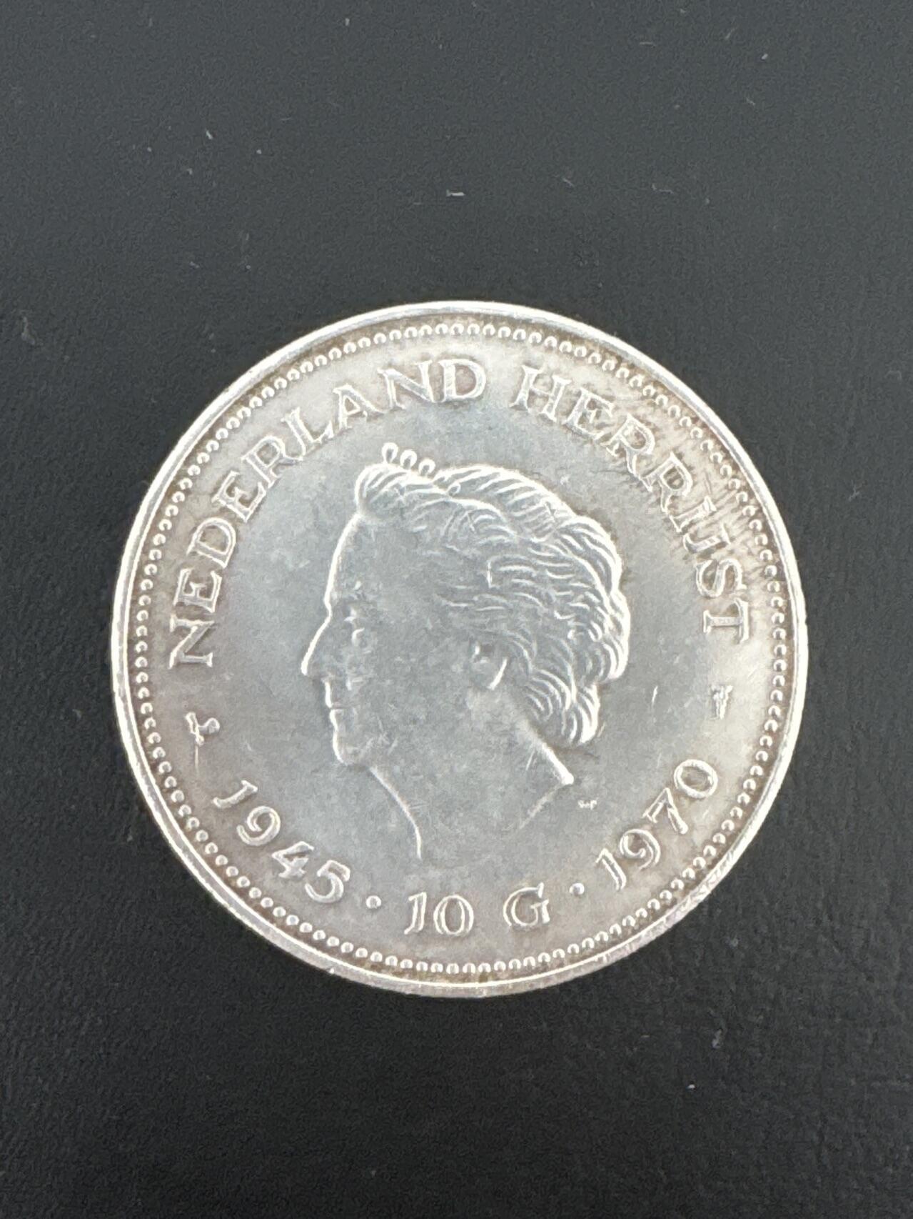 ❤️【币观天下】❤️ 第333期钱币拍卖- 2025.12.5周五晚上6点半场-长期征集拍品 荷兰1970年银币