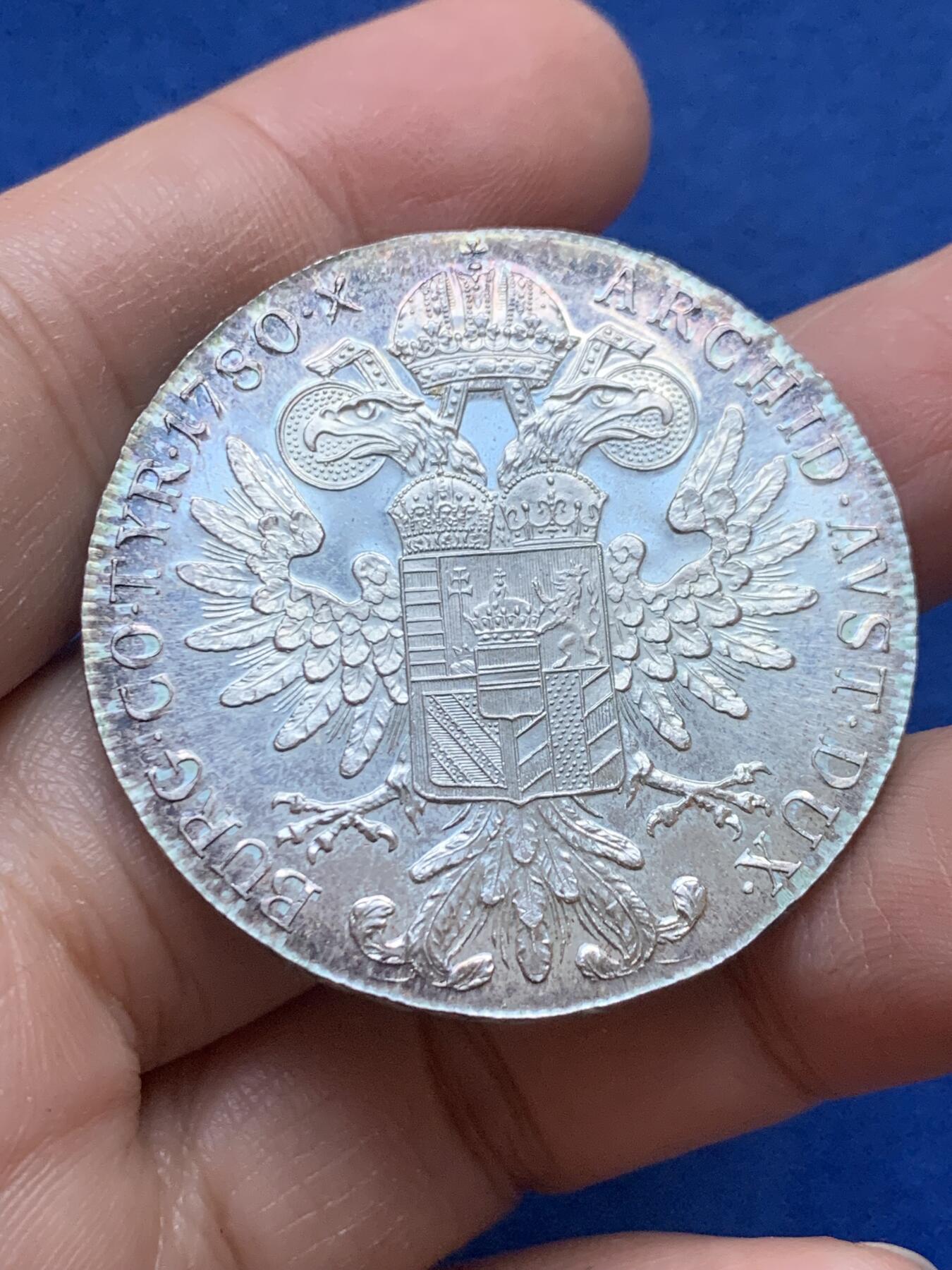 《竞宝斋》第444场 周日，周一，2场连拍 （全场包邮） 奥地利大奶妈银币 后铸版 有精制状态 细节见图