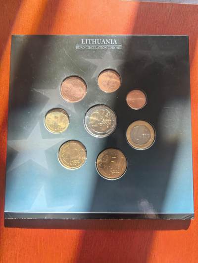 长老汇蛇年精选第七十八场拍卖 立陶宛欧元套币8枚套，卡装
