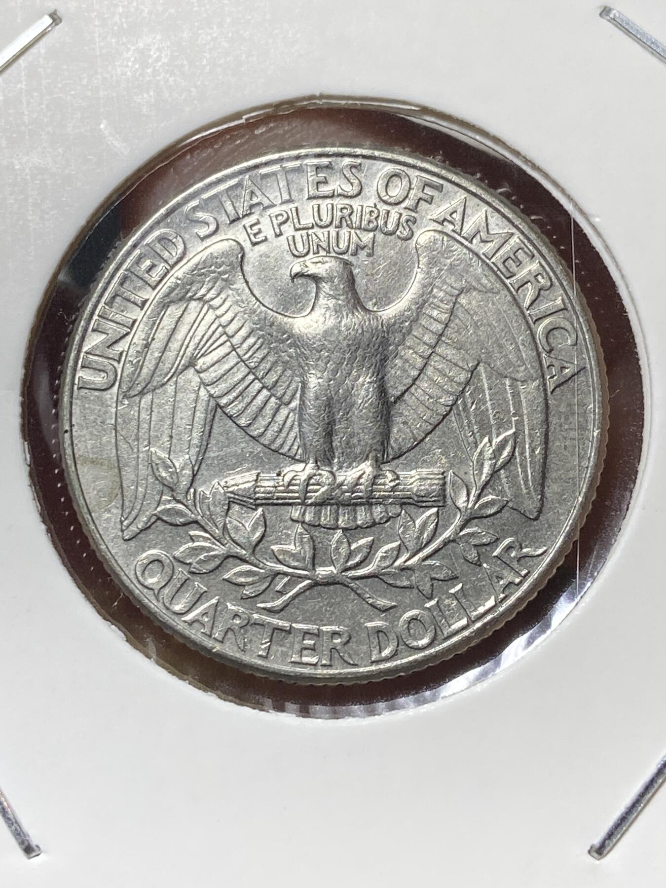 2025年第一百三十三场(总第一百五十九场）外国好品纸夹散币场(免佣金) 美国🇺🇸1989年1/4元(华盛顿1/4元第三版，D标丹佛造)