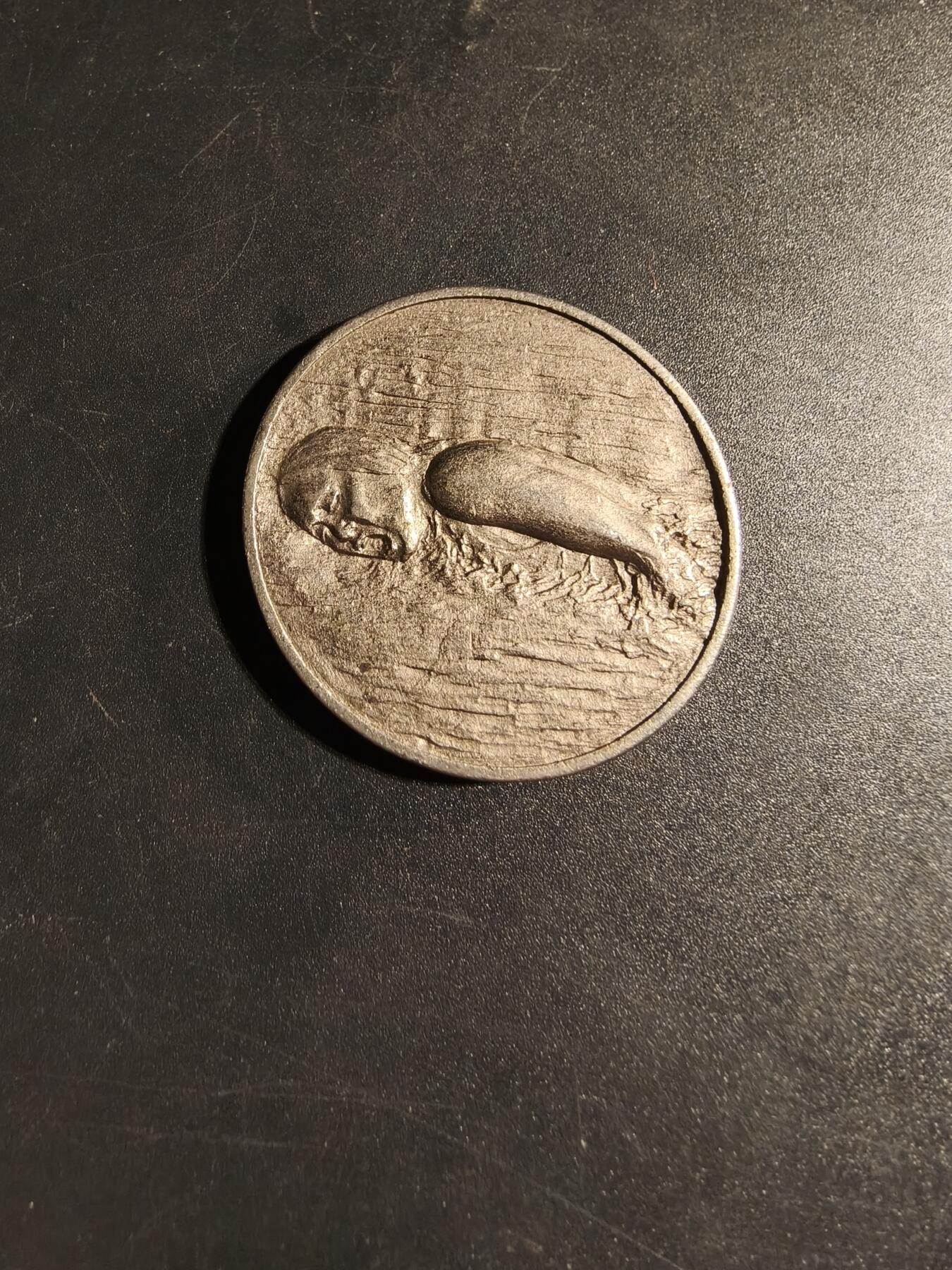 老王徽章第167期 法国1972年青年奥运会游泳项目纪念章     直径38mm.    重量20.9g