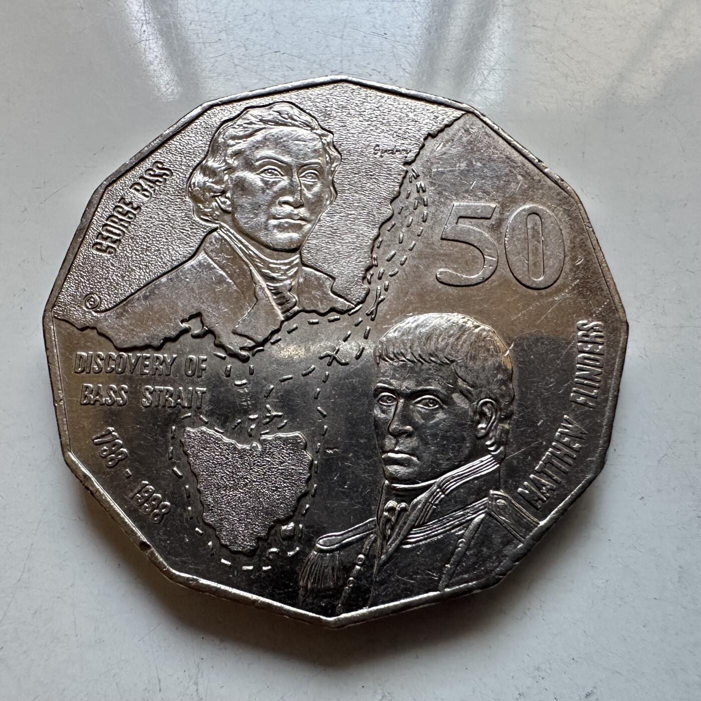 🌹外币初藏🌹🐯2025年第135场  每周二四六晚8️⃣点 接代拍 澳大利亚1998年50分纪念币