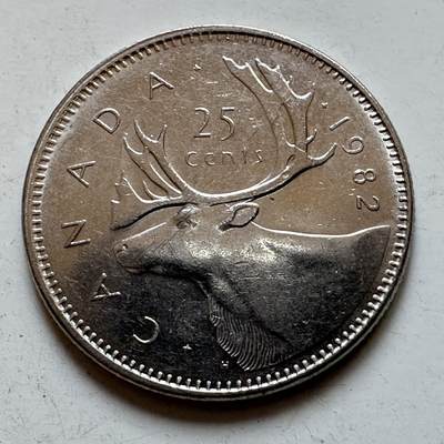 🌹外币初藏🌹🐯2025年第135场  每周二四六晚8️⃣点 接代拍 - 加拿大1982年25分