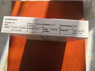 长老汇蛇年精选第七十八场拍卖 2022芬兰气候研究2欧元精制双色币，盒证全，5500枚