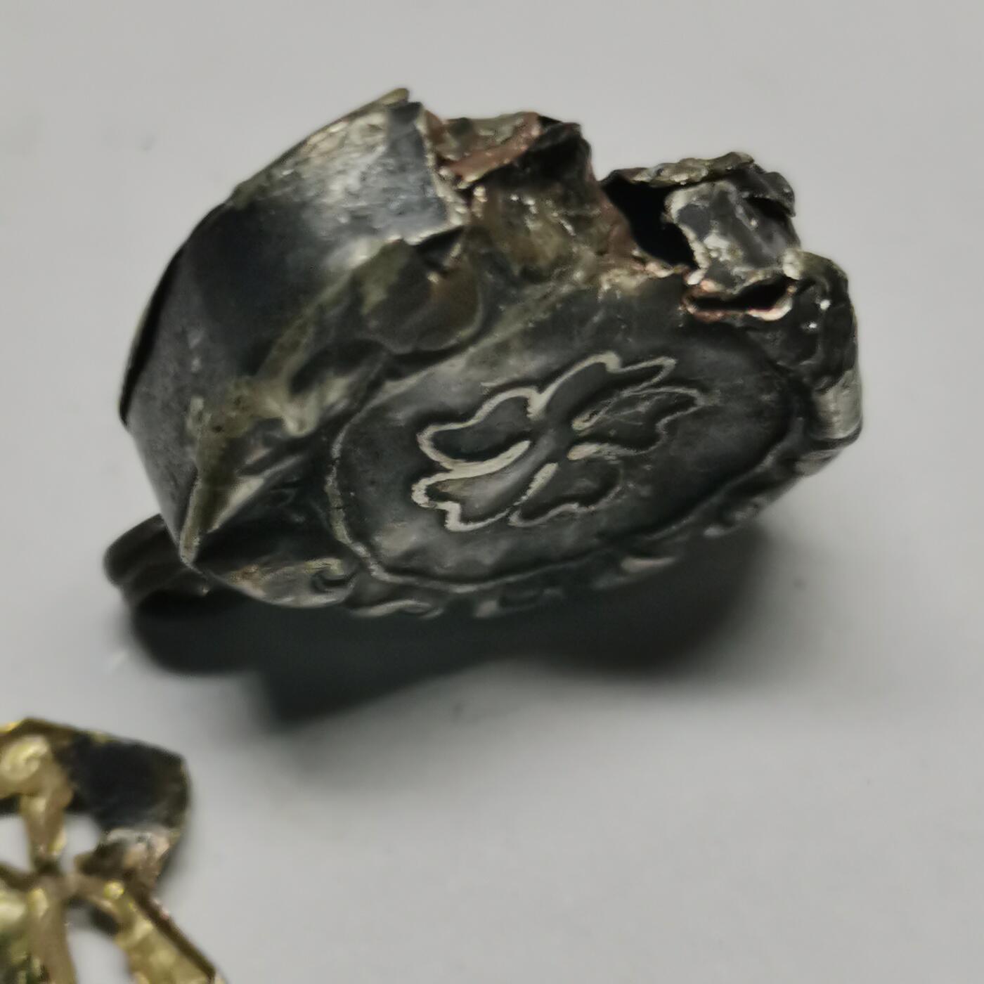 杂件专场85期 清代老银饰，残品