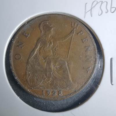 沼泽如烟--第919场 - 英国1928年1便士