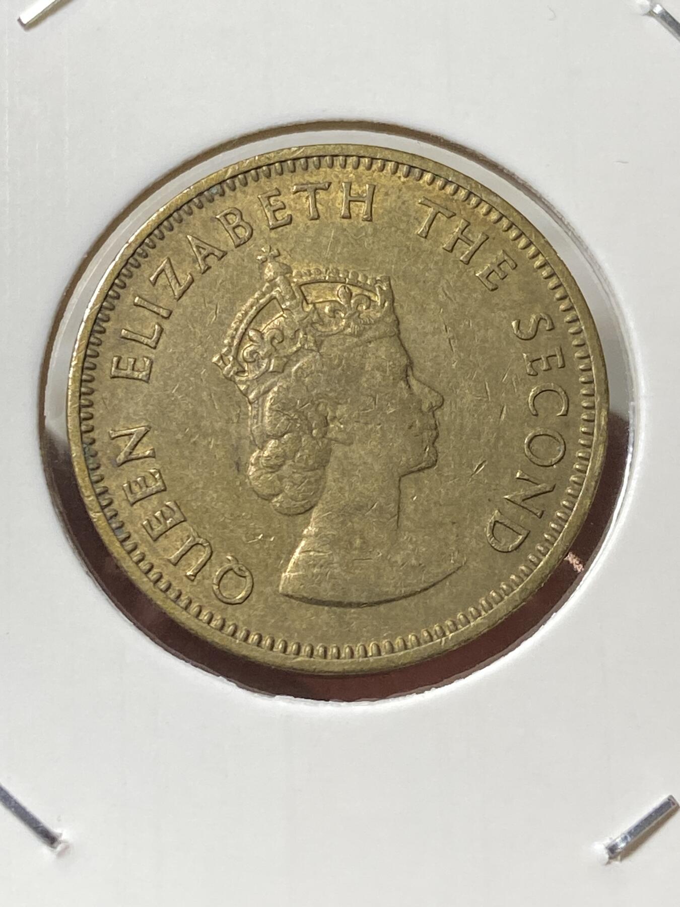 2025年第一百三十三场(总第一百五十九场）外国好品纸夹散币场(免佣金) 英属泽西岛🇯🇪1957年1/4先令(伊丽莎白二世青年带冠，第一版首发年)