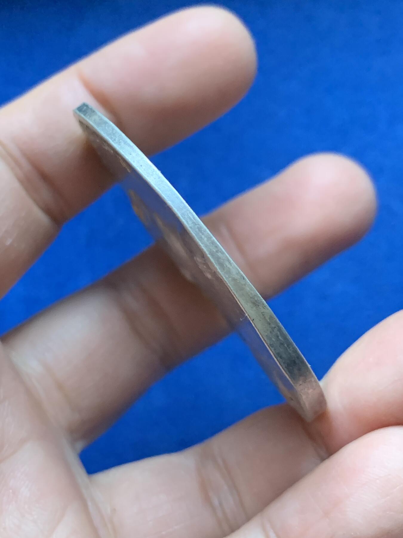 《竞宝斋》第444场 周日，周一，2场连拍 （全场包邮） 1938年德国举重世界冠军纪念大银章 稀少品种 54克 51.5mm