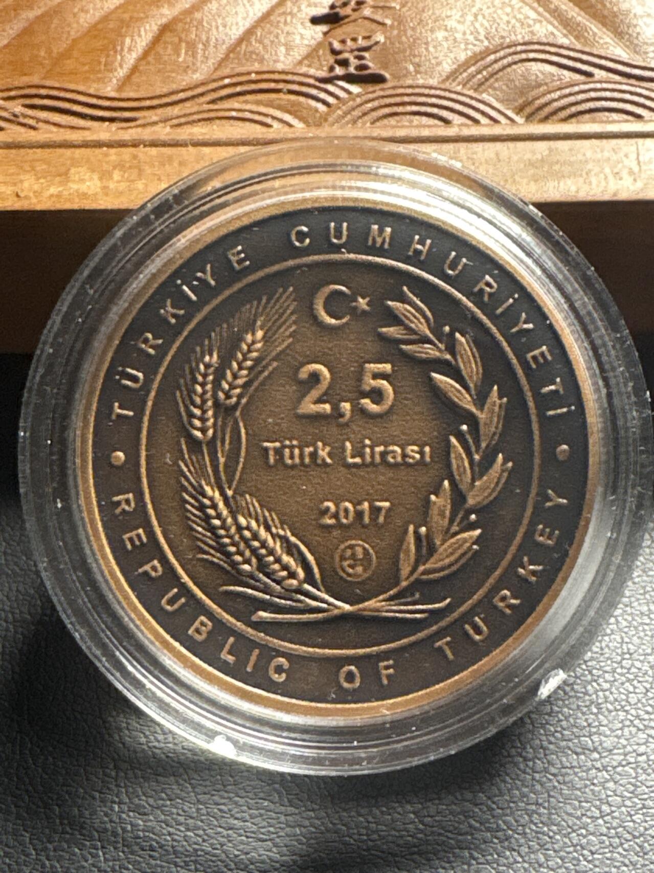 ❤️【币观天下】❤️ 第333期钱币拍卖- 2025.12.5周五晚上6点半场-长期征集拍品 土耳其2017年阿凡提民间故事系列仿古纪念铜币第三枚