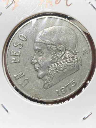 2025年第一百三十三场(总第一百五十九场）外国好品纸夹散币场(免佣金) - 墨西哥🇲🇽1975年1比索(Short wide date–短宽日期版)