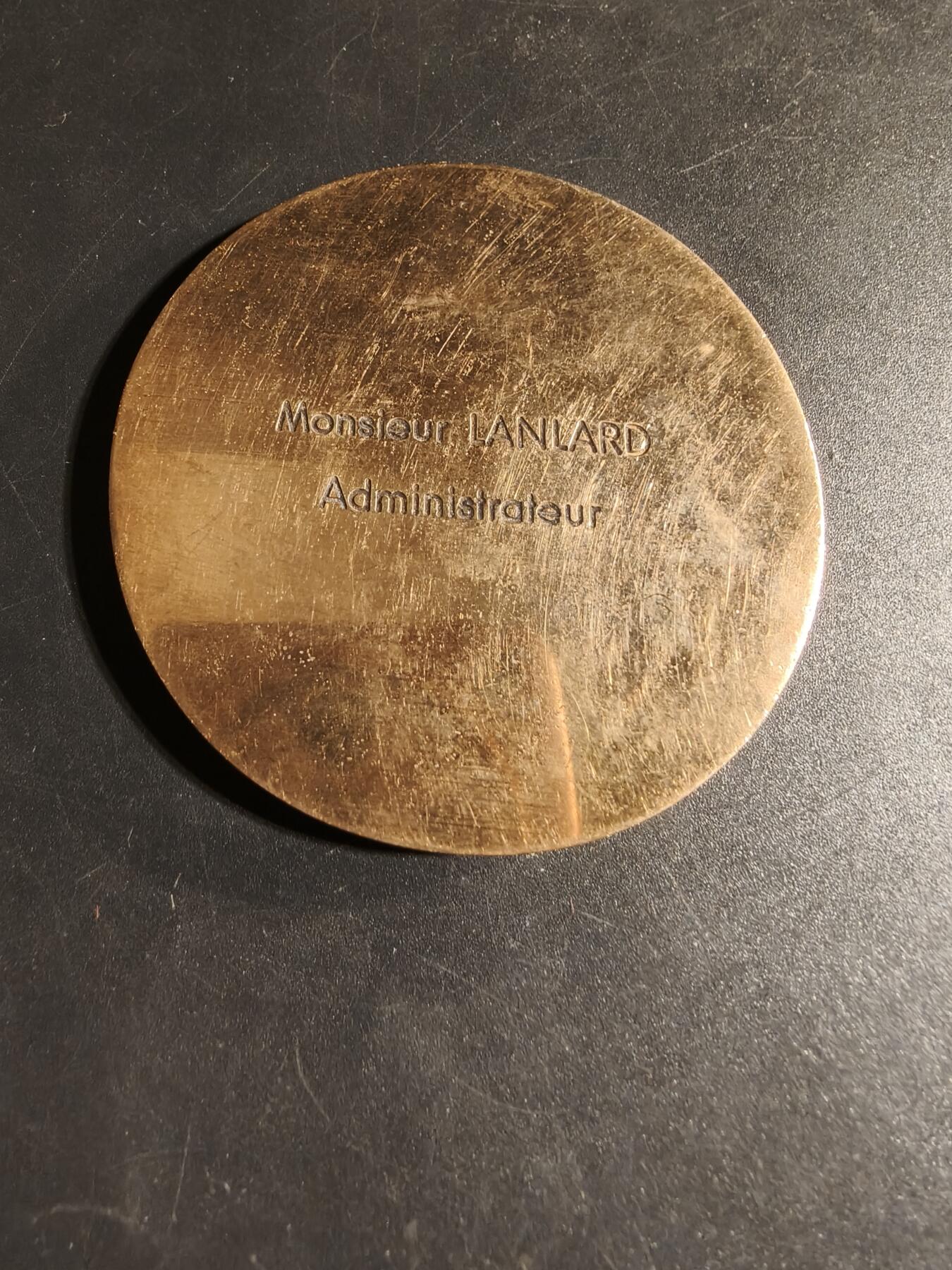 老王徽章第167期 法国卢瓦尔河畔医疗协会心理教育中心纪念章      直径64mm.    重量102.1g