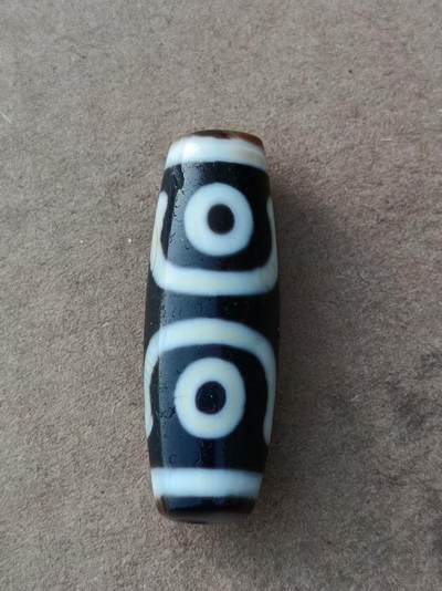 藏传三眼天珠 - 藏传三眼天珠