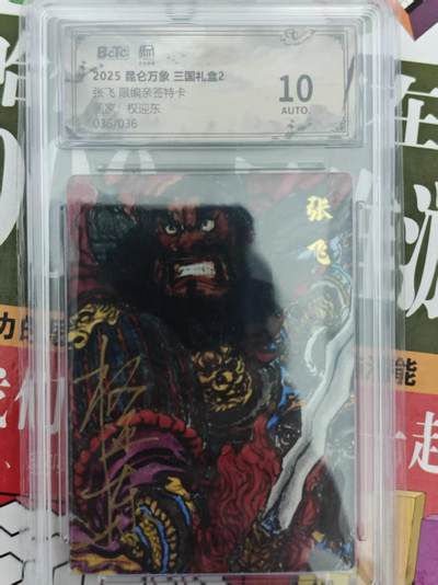 第十五期（周日截拍）惊喜不断看简介 - 【亲签】2025 昆仑万象 三国礼盒2
张飞 限编亲签特卡画家:权迎东
036/036
