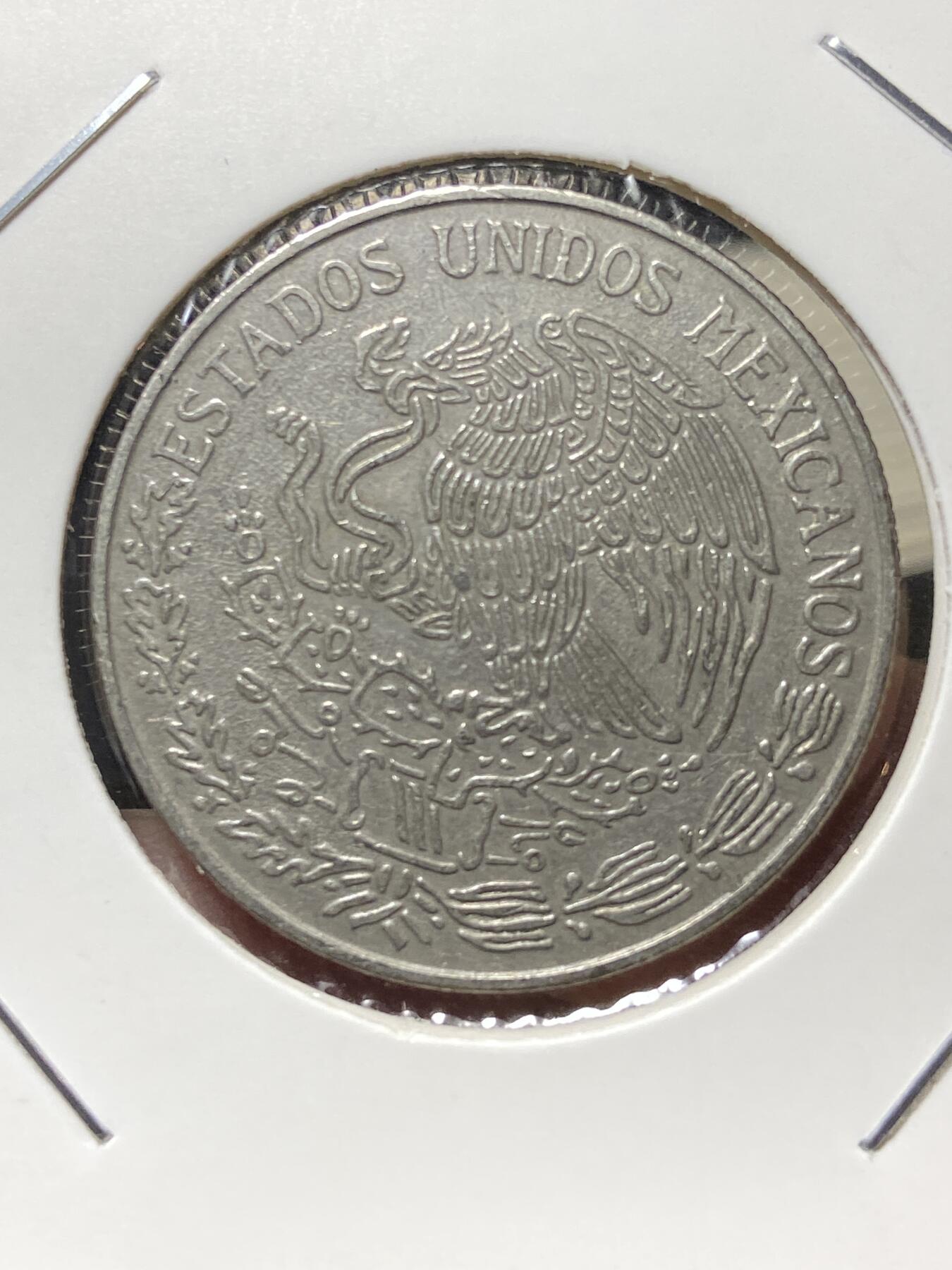 2025年第一百三十三场(总第一百五十九场）外国好品纸夹散币场(免佣金) 墨西哥🇲🇽1975年1比索(Short wide date–短宽日期版)