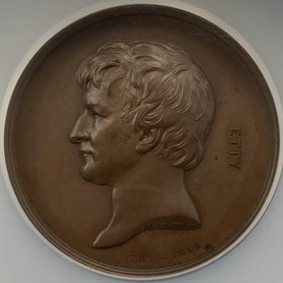 掌中浮雕-藏着的欧洲第044场 - NGC MS64 : 1872年英国画家威廉•埃蒂纪念章, 56mm