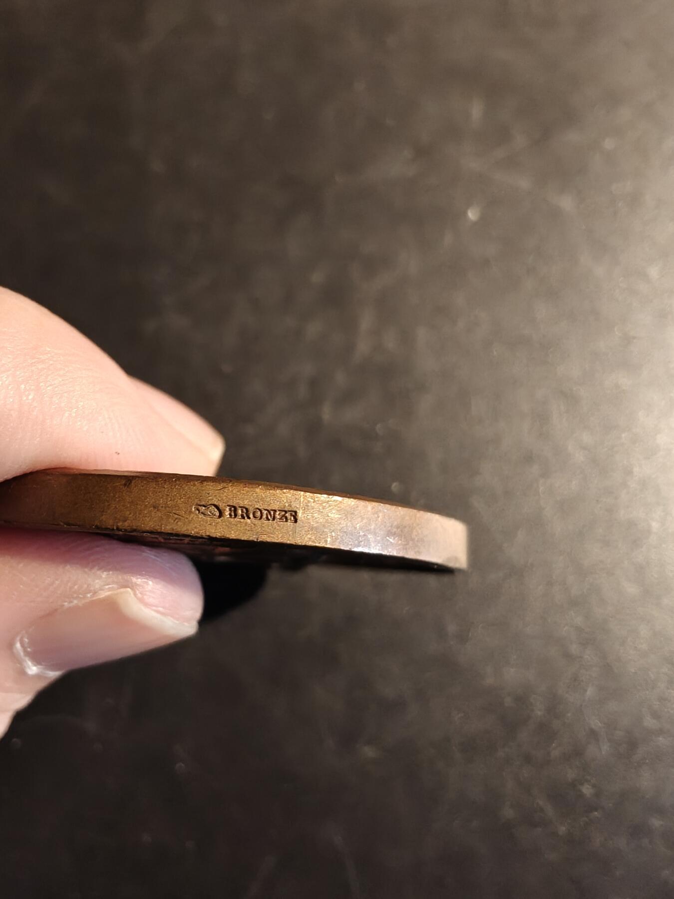 老王徽章第167期 法国罗讷省职业培训协会大铜章    直径39mm.   重量35.8g